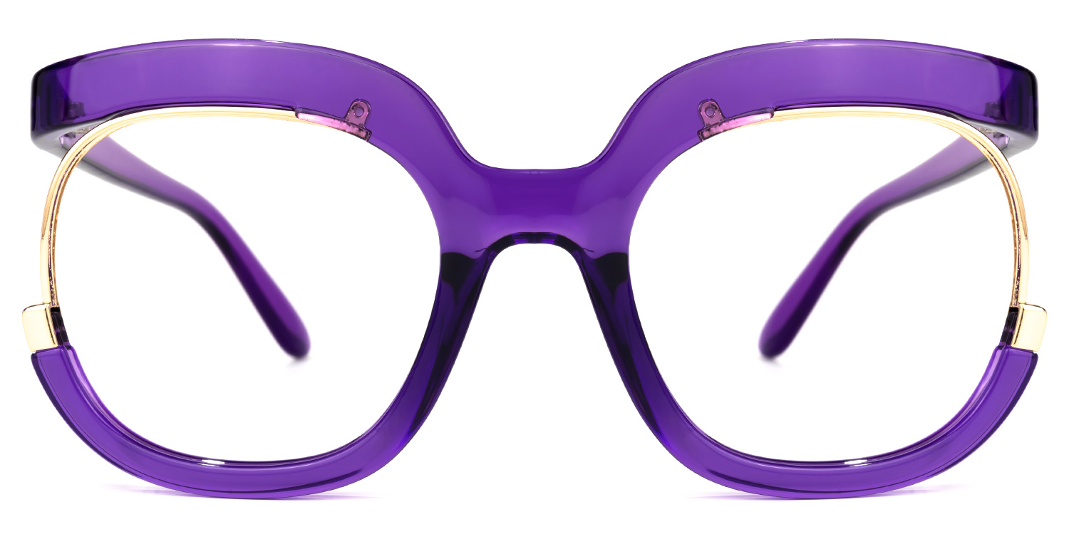 Fredia - Square Purple Eyeglasses
