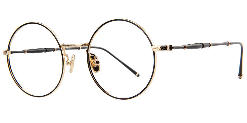 Clara Round Black/gold Eyeglasses - 3