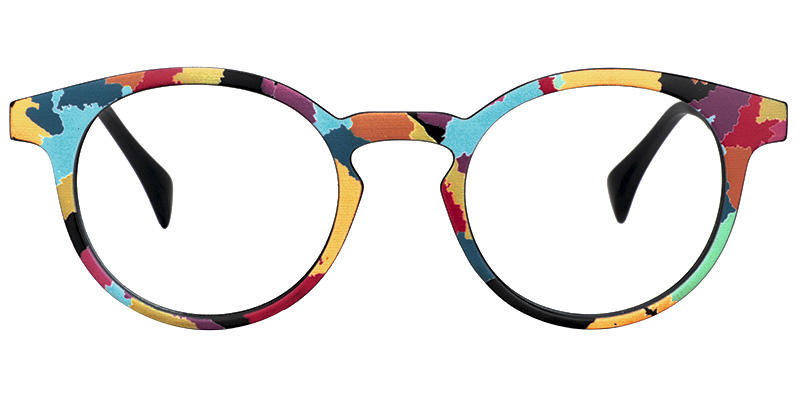 Minnie - Oval Multicolored Eyeglasses - 2
