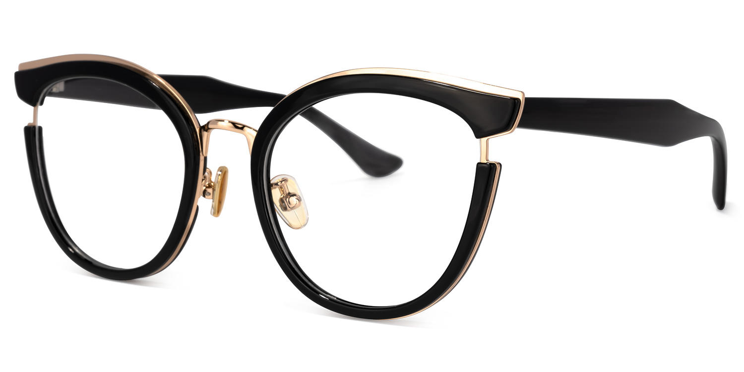 Retro - Black Round Glasses