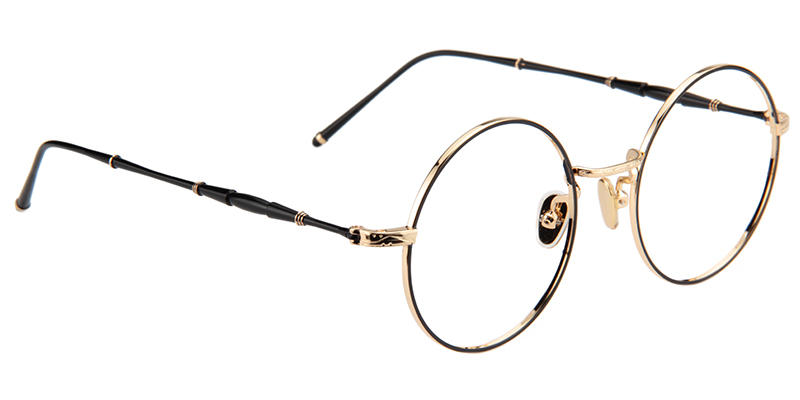 Clara Round Black/gold Eyeglasses - 6