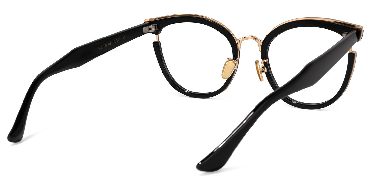 Retro - Black Round Glasses - 4