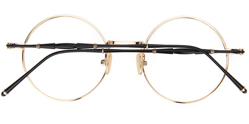 Clara Round Black/gold Eyeglasses - 5