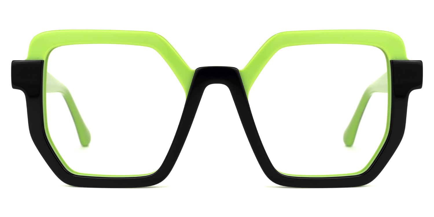 Mixon - Square Green Eyeglasses