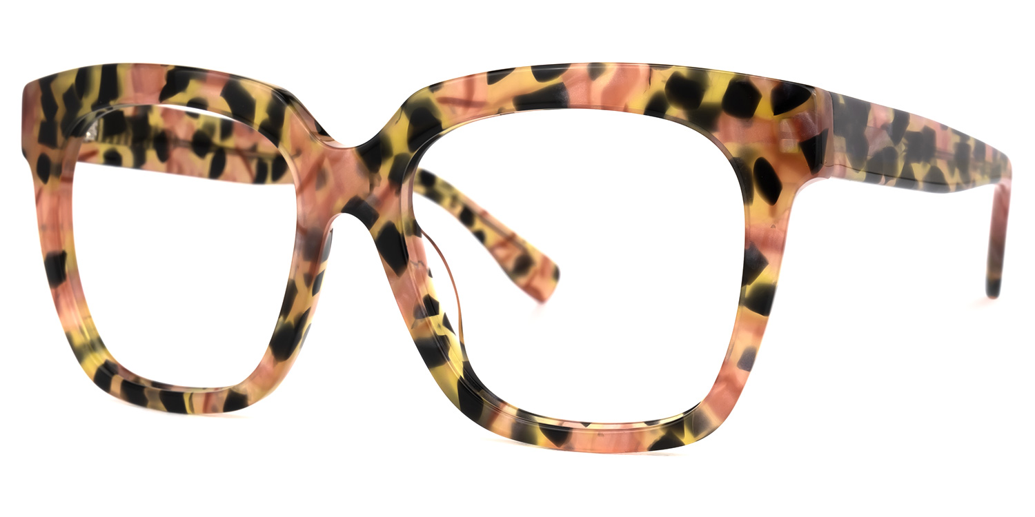 Martha - Square Floral Eyeglasses