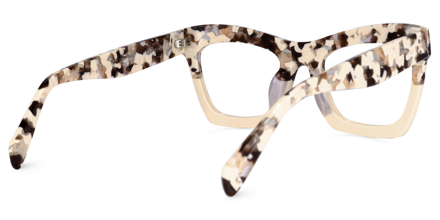Sienna - Rectangle Light/Tortoise Eyeglasses - 3