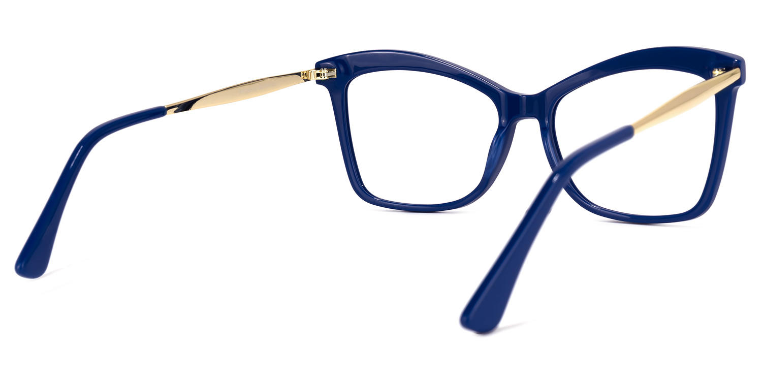 Libby - Butterfly Blue Eyeglasses - 4