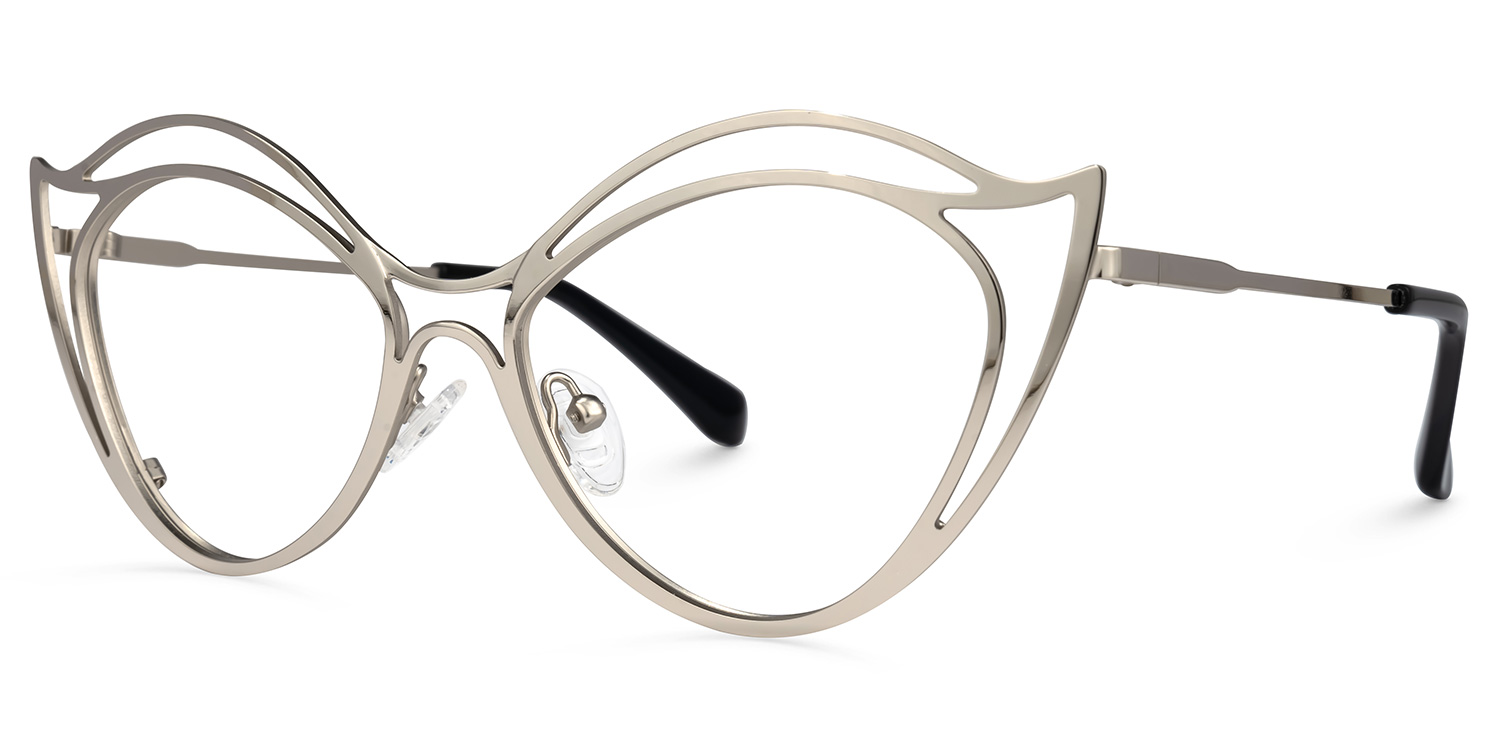 Hilleary - Geometric Silver Eyeglasses