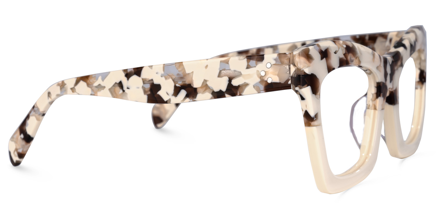 Sienna - Rectangle Light/Tortoise Eyeglasses - 4