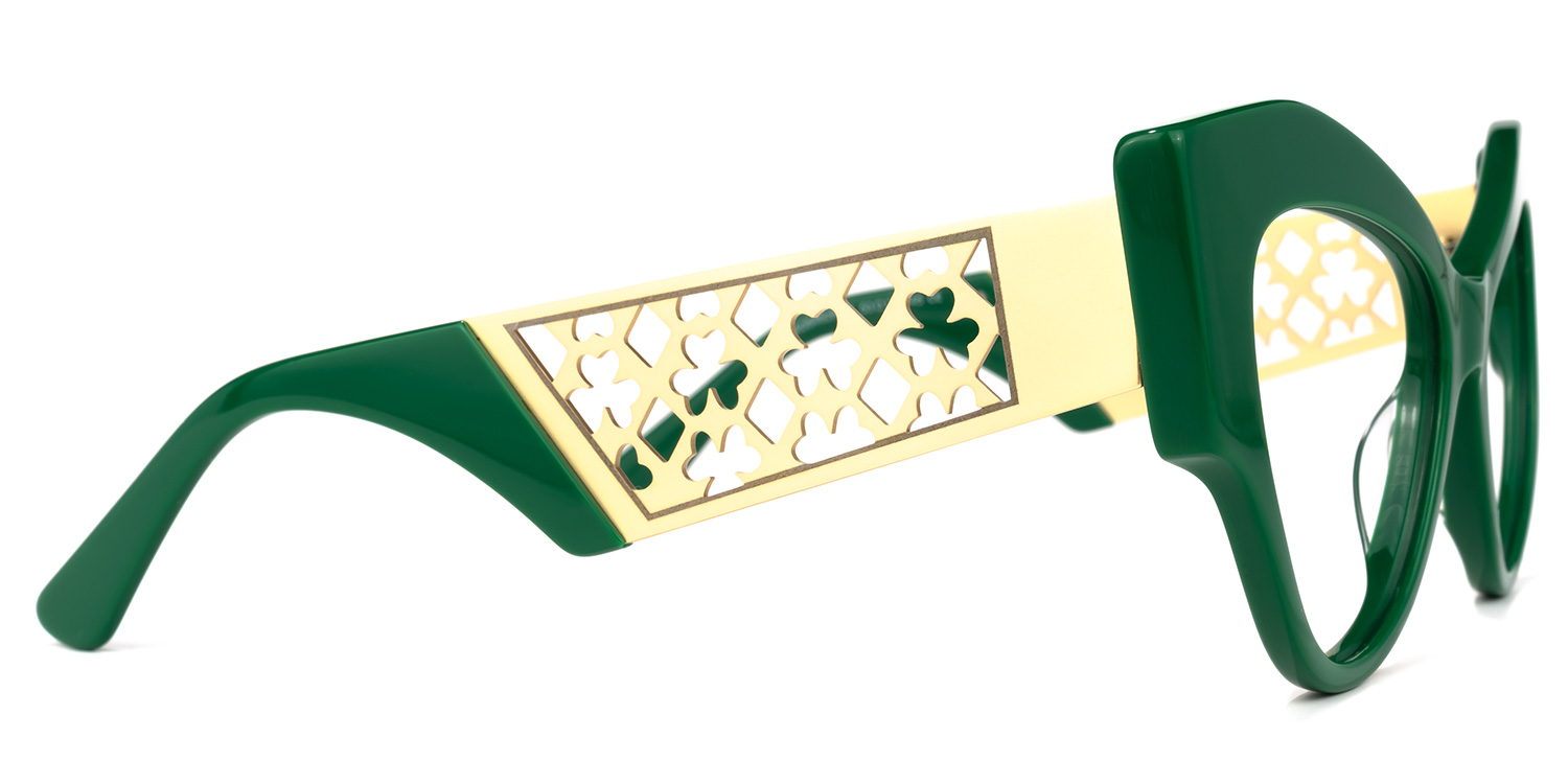 Johnsom - Butterfly Green Eyeglasses - 4