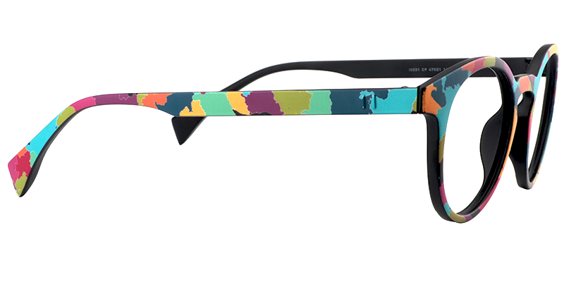 Minnie - Oval Multicolored Eyeglasses - 5