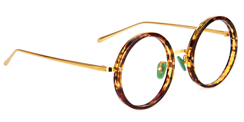 Kelly Round Tortoise Shell Eyeglasses- 5