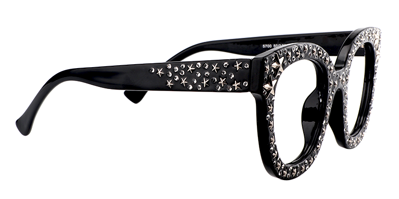 Candice - Black Square Eyeglasses - 4