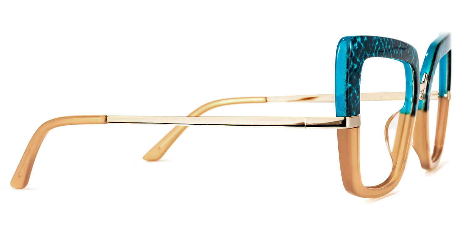Shavan - Square Blue/Black Eyeglasses - 4