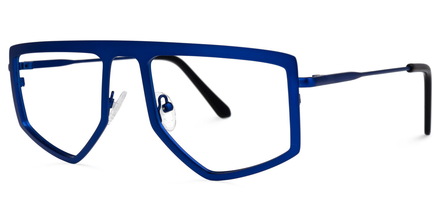 Lopez - Aviator Blue Eyeglasses - 2