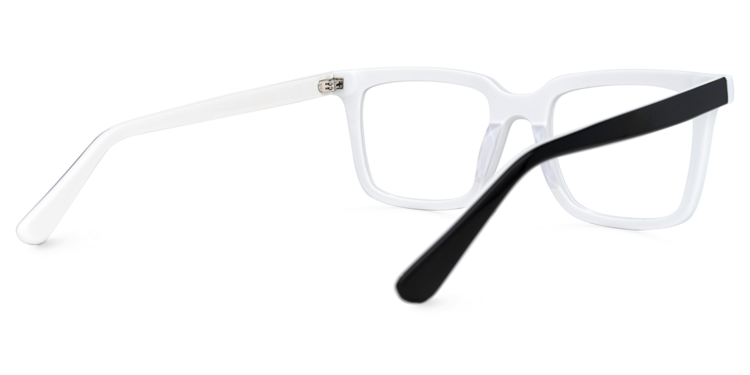 Chelsie - Rectangle Black Eyeglasses - 3