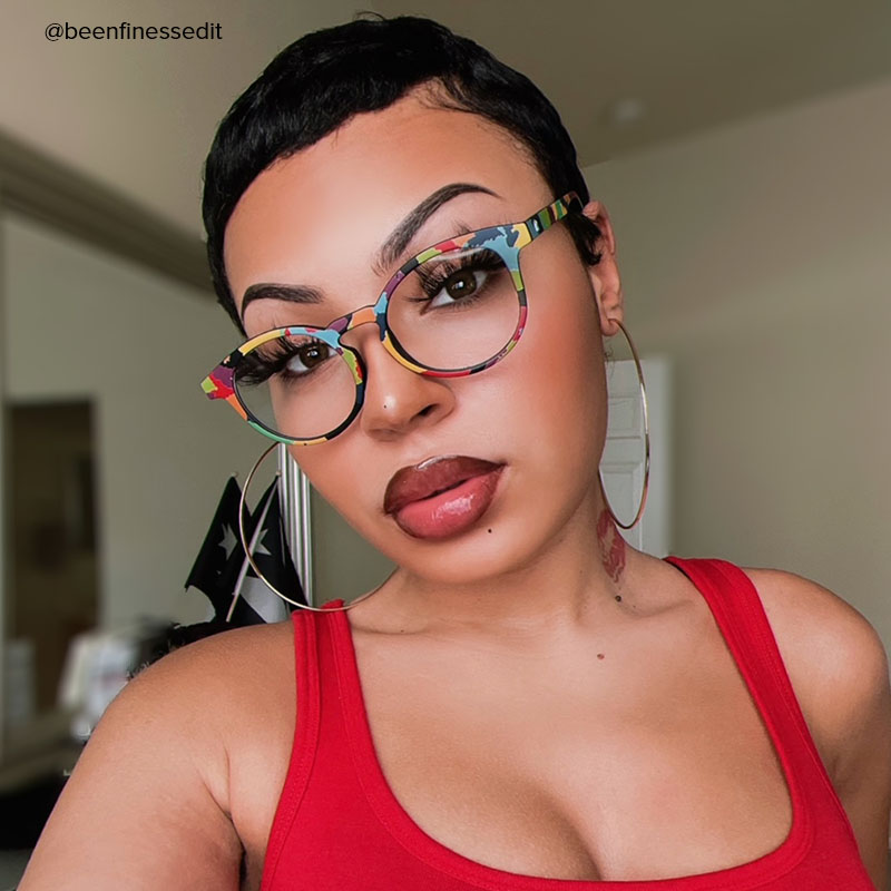 Minnie - Oval Multicolored Eyeglasses - 10