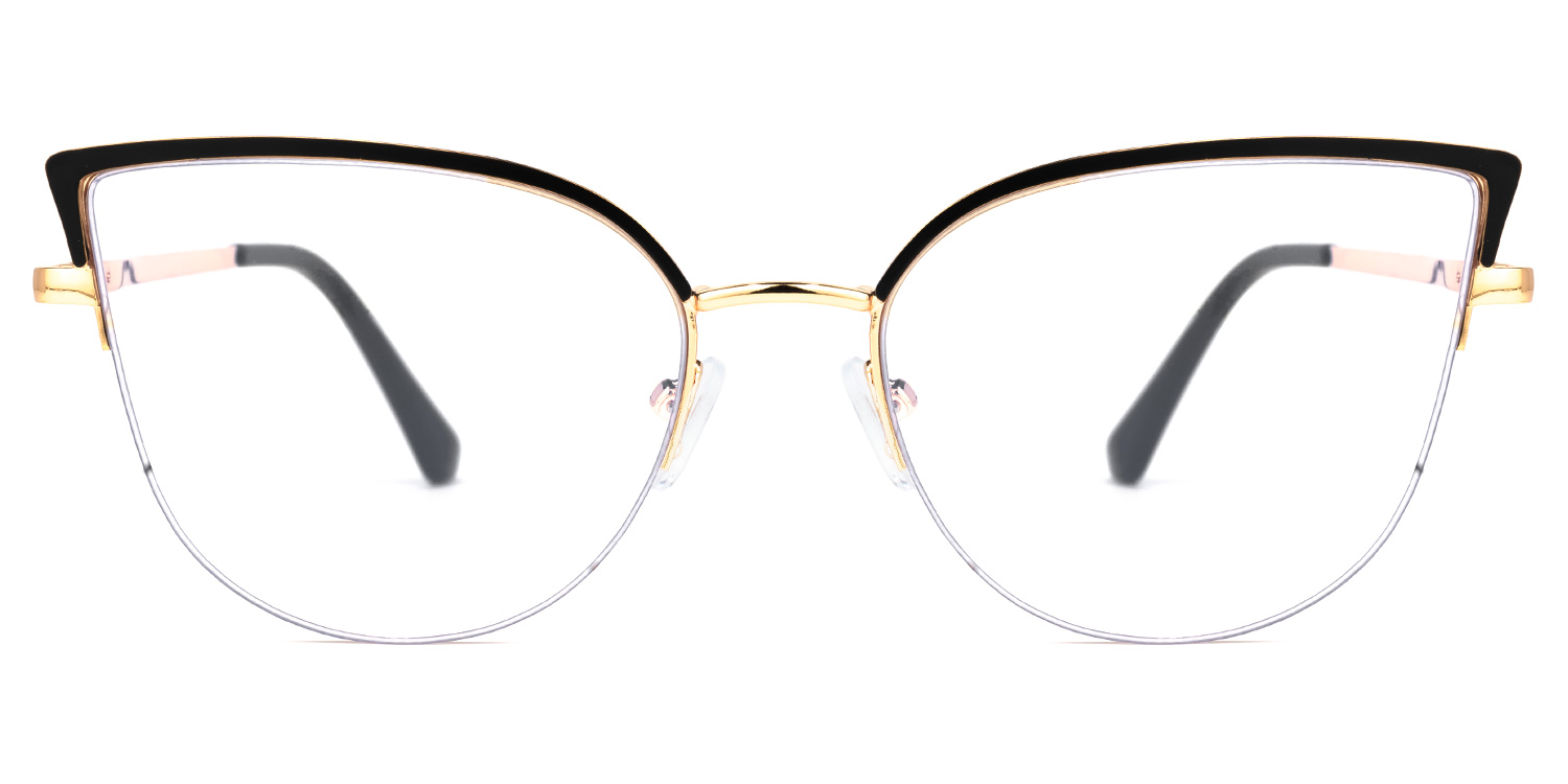 Guerrero - Browline Black Eyeglasses