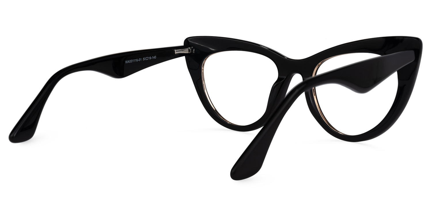 Akua - Cat Eye Black Eyeglasses - 3