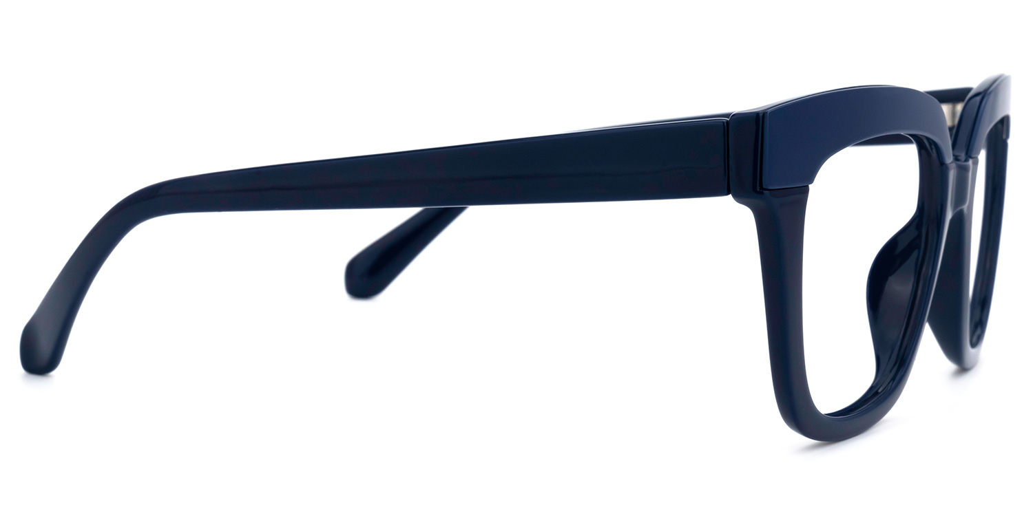 Britney - Square Blue Eyeglasses - 5