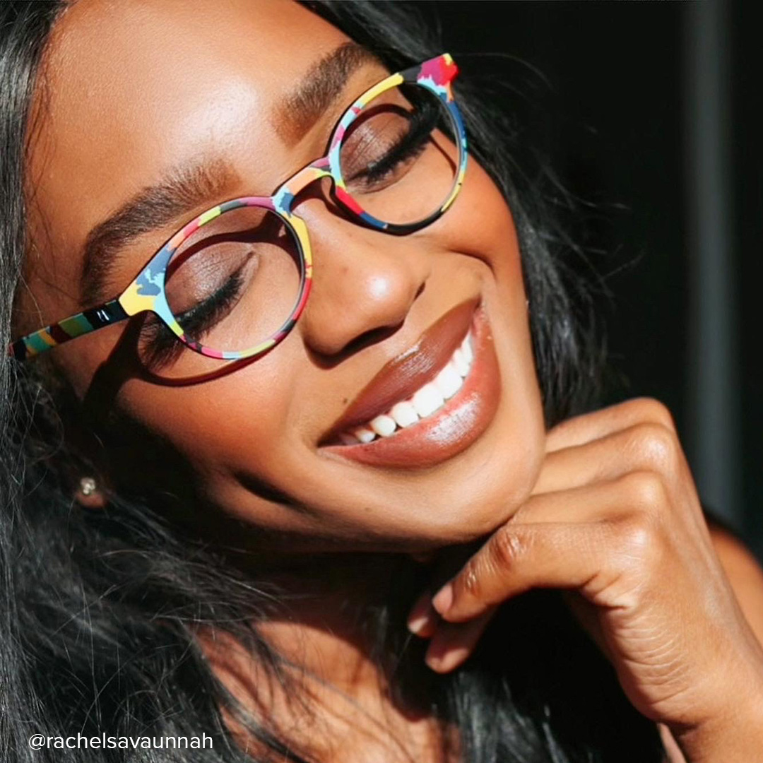 Minnie - Oval Multicolored Eyeglasses - 8