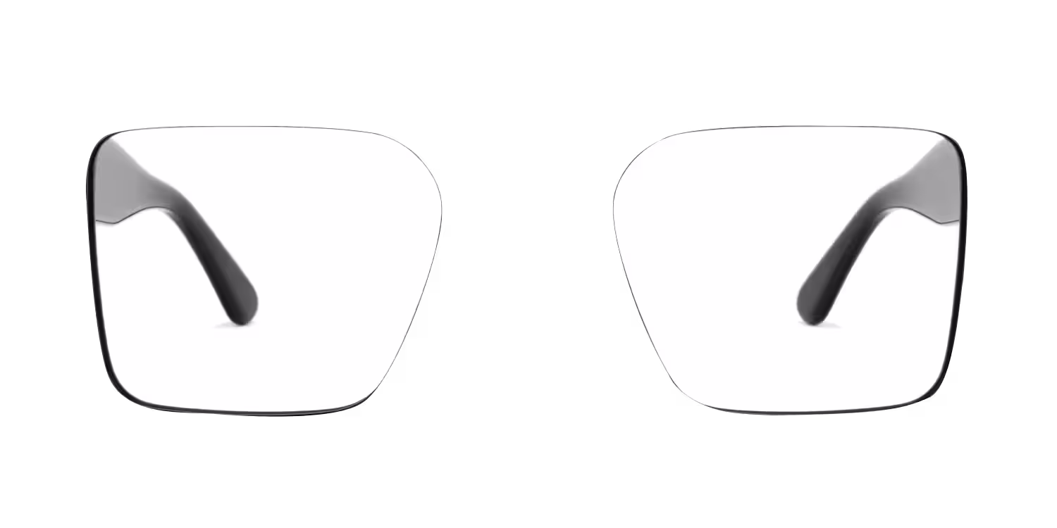 Arnal - Rectangle Black Eyeglasses