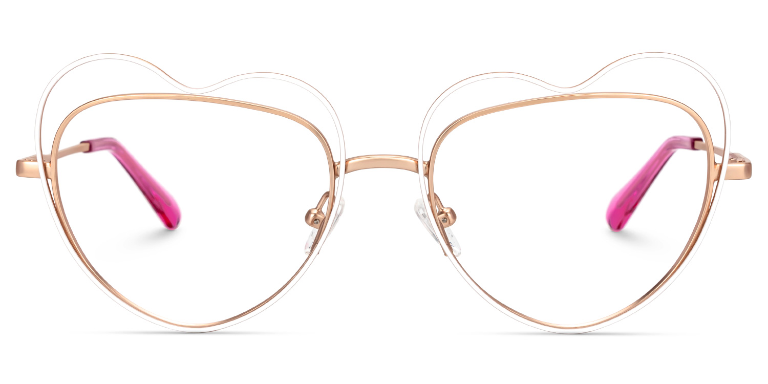 Fidelio - Geometric White Eyeglasses