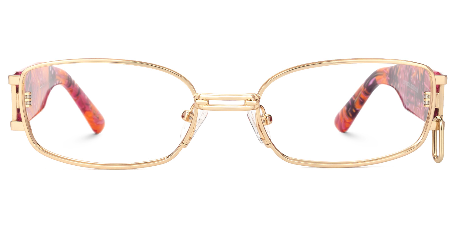 Gagenia - Rectangle Gold Eyeglasses