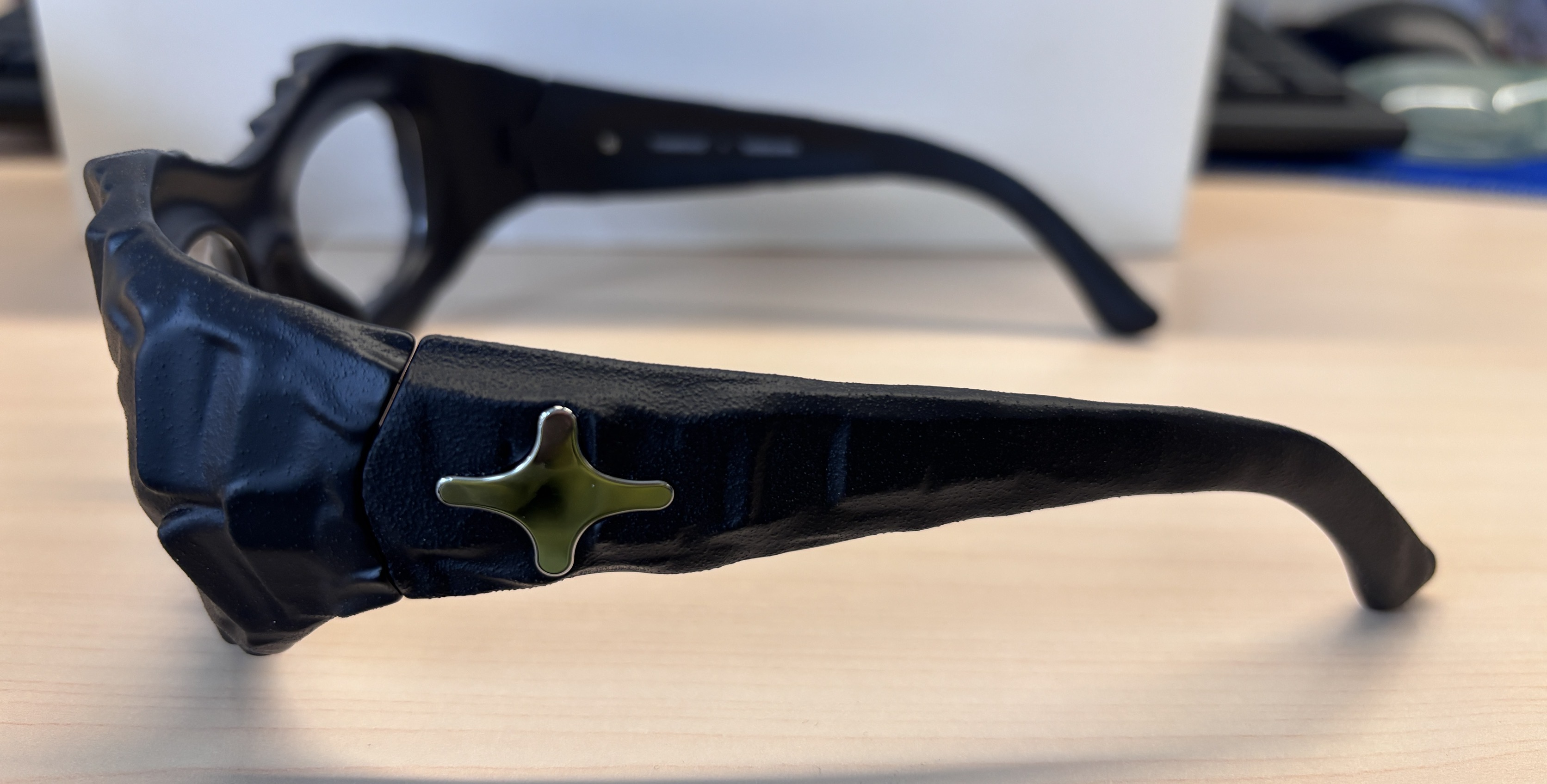 The Geologist - Geometric Black Eyeglasses