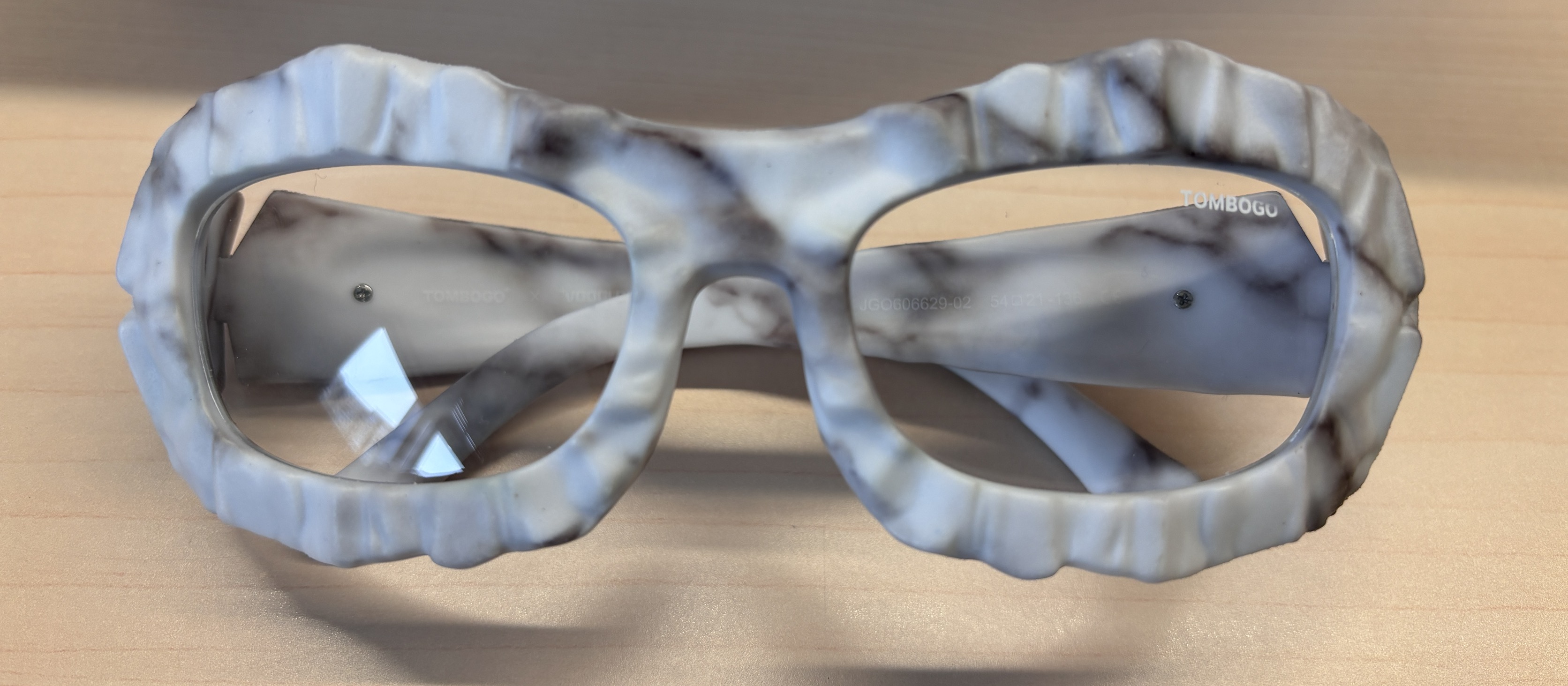 The Geologist - Geometric White Eyeglasses