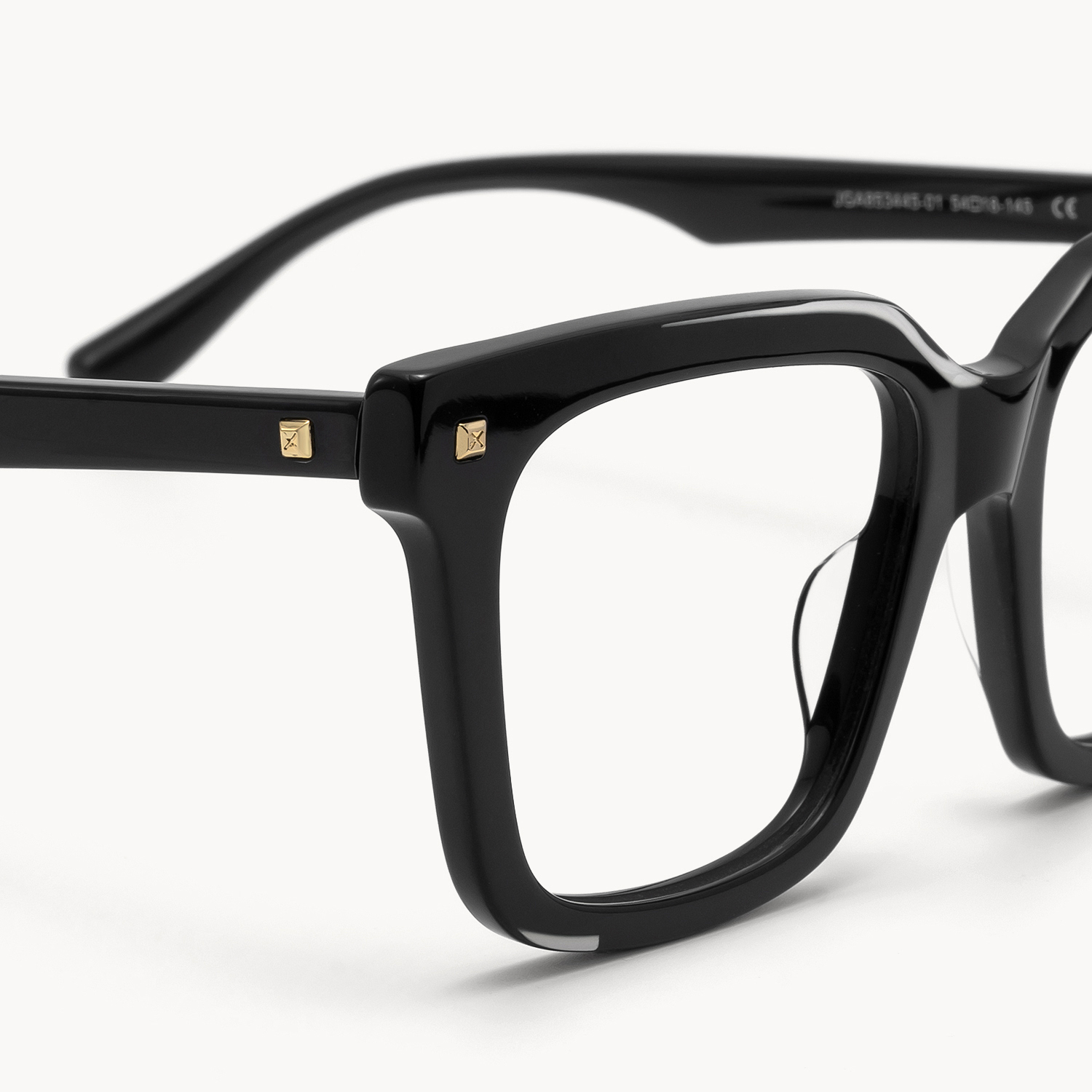 Retro -  Round Dark/Green Eyeglasses - 5