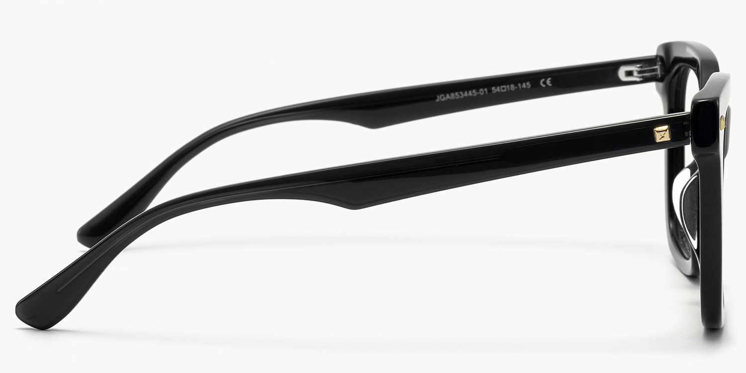 Retro -  Round Dark/Green Eyeglasses - 4
