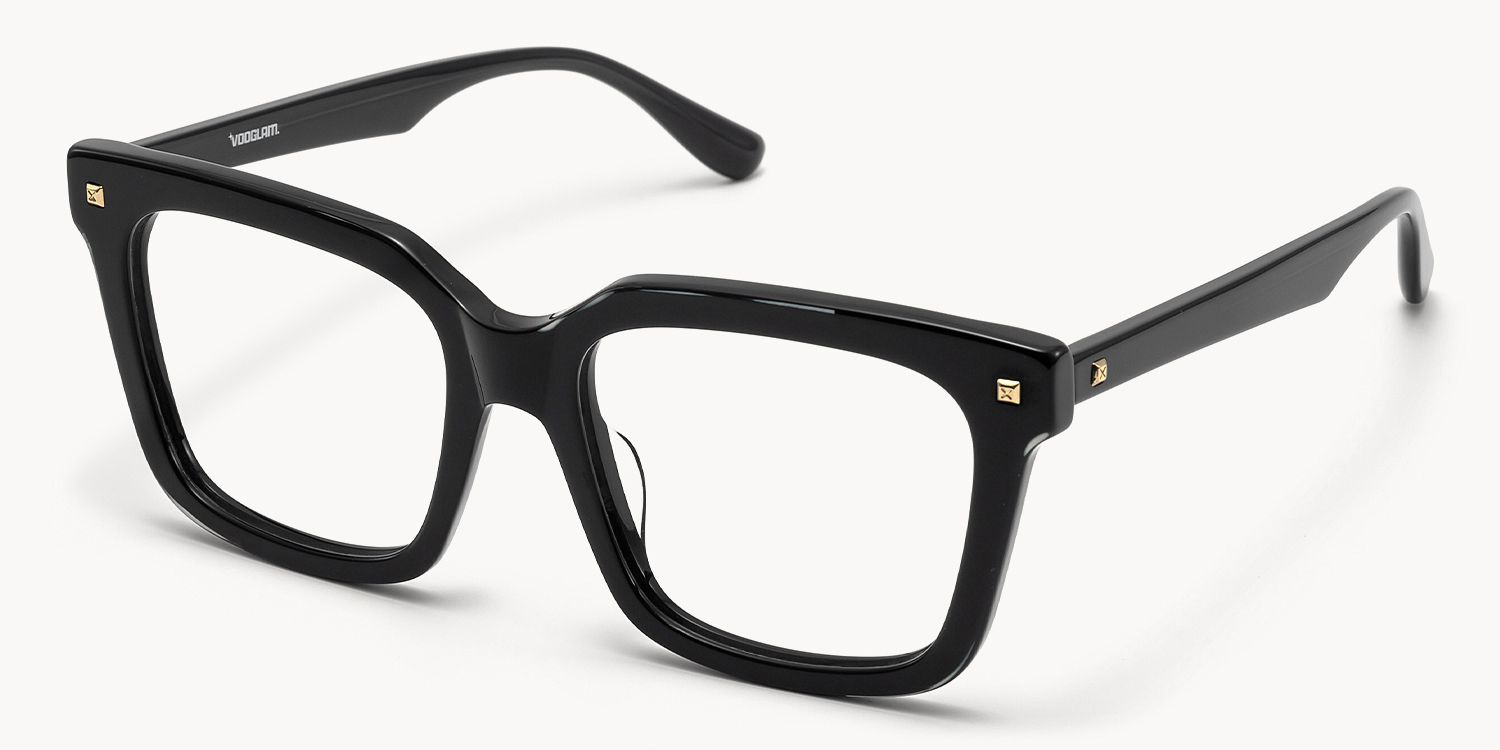 Retro -  Round Dark/Green Eyeglasses