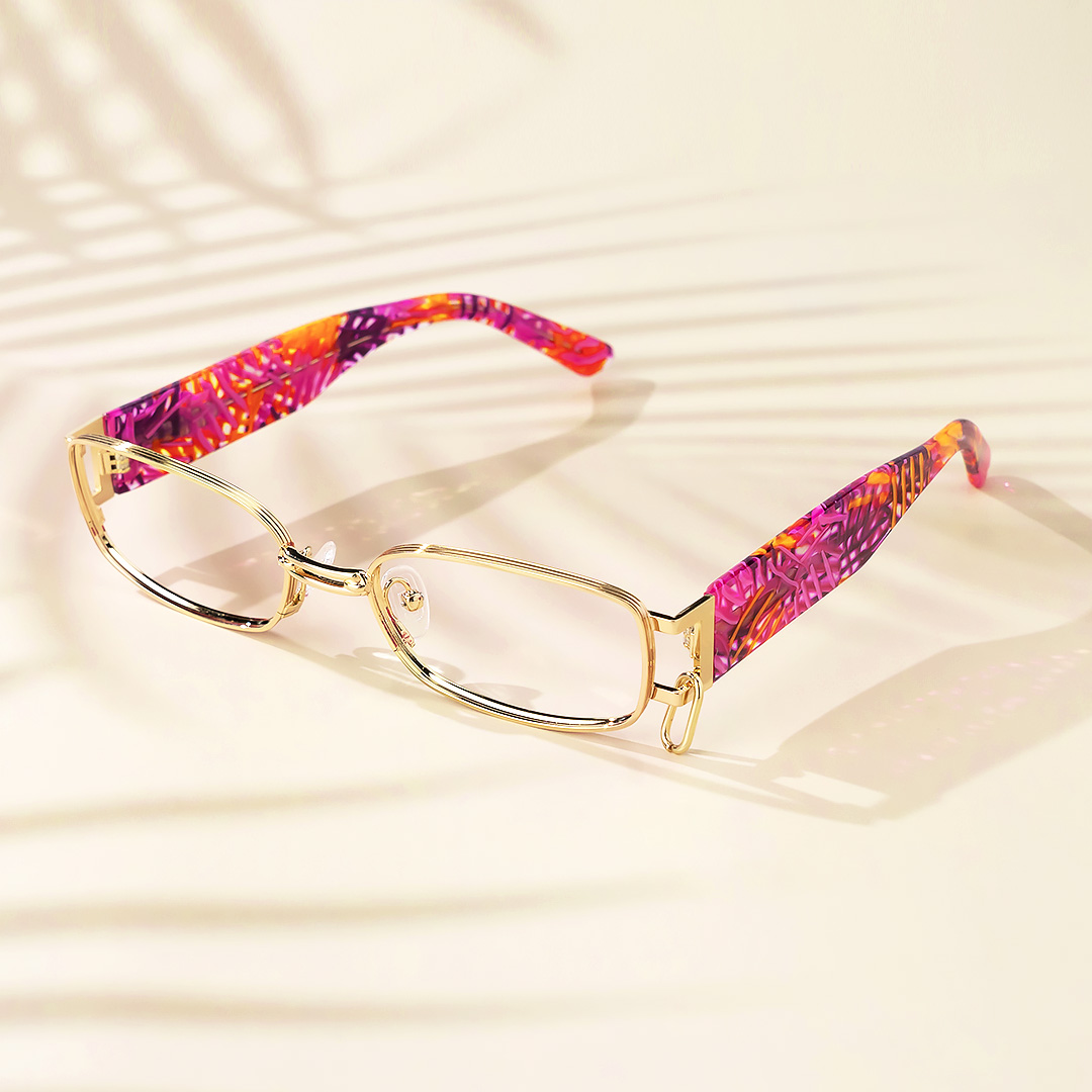 Gagenia - Rectangle Gold Eyeglasses - 6