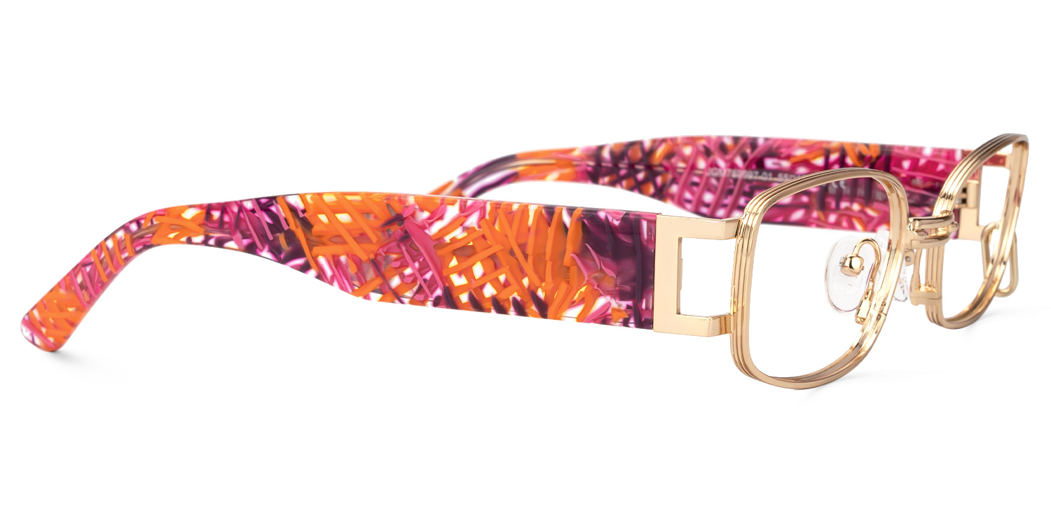 Gagenia - Rectangle Gold Eyeglasses - 4