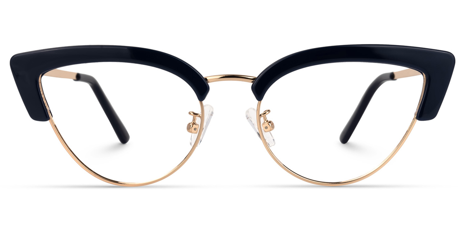 Faith - Cat Eye Dark/Blue Eyeglasses - 5
